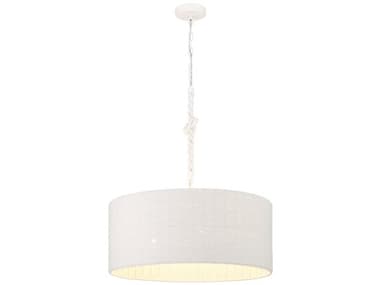 Minka Lavery Lodelle 4-Light Matte White Drum Pendant MGO180544B