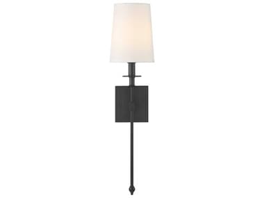 Minka Lavery Calera 1-Light Coal Black Wall Sconce MGO202166A