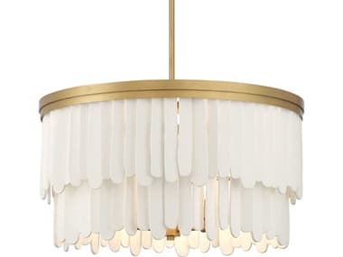 Minka Lavery Briscade 9-Light Painted Legacy Brass Drum Tiered Pendant MGO2079870