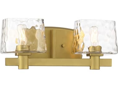 Minka Lavery Drysdale 14" Wide 2-Light Soft Brass Vanity Light MGO2232695
