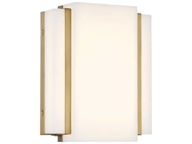 Minka Lavery Tanzac 10" Tall 1-Light Soft Brass LED Wall Sconce MGO224695L