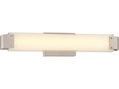 Minka Lavery Round-a-bout 24" Wide 1-Light Brushed Nickel Glass LED Vanity Light MGO251084L