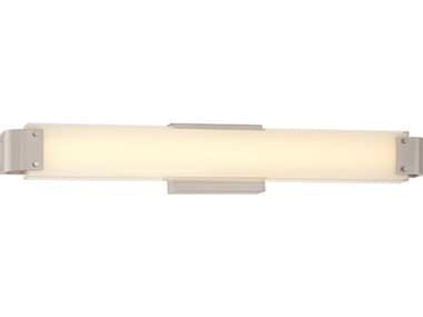 Minka Lavery Round-a-bout 30" Wide 1-Light Brushed Nickel Glass LED Vanity Light MGO251184L