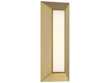Minka Lavery Cartaya 14" Tall 1-Light Soft Brass Glass LED Wall Sconce MGO321695L