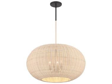 Minka Lavery Modjeska 4-Light Coal Black Pendant MGO354666A