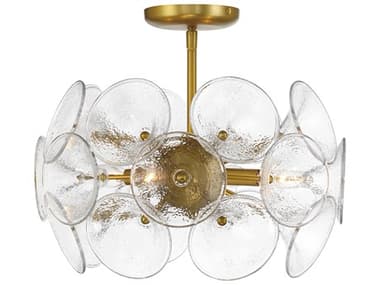 Minka Lavery Winter 4-Light Soft Brass Sputnik Semi Flush Mount MGO3654695