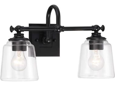 Minka Lavery Antonia 2-Light Coal Black Vanity Light MGO400266A