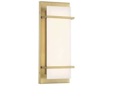 Minka Lavery Tarnos 16" Tall 1-Light Soft Brass LED Wall Sconce MGO431695L