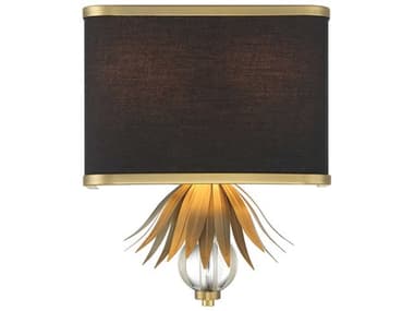 Minka Lavery Caprio 13" Tall 2-Light Natural Brushed Brass Crystal Wall Sconce MGO4582672