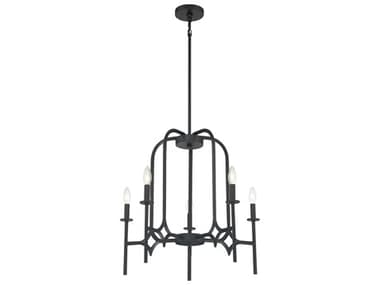 Minka Lavery Muncie 5-Light Coal Black Candelabra Chandelier MGO503566A