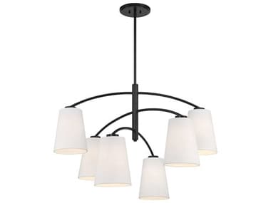 Minka Lavery Headington 6-Light Coal Black Empire Chandelier MGO539766A