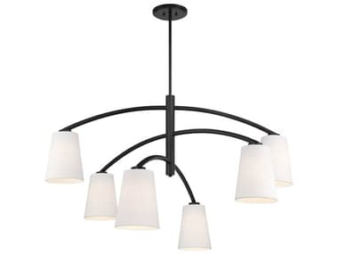 Minka Lavery Headington 6-Light Coal Black Empire Chandelier MGO539966A