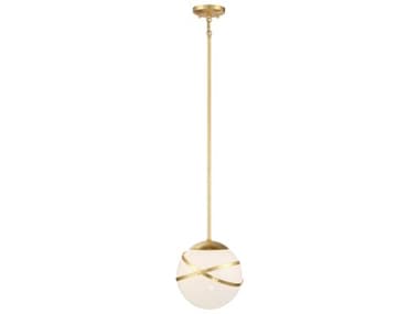 Minka Lavery Atlys 10" 1-Light Spring Gold Leaf Globe Mini Pendant MGO5431853