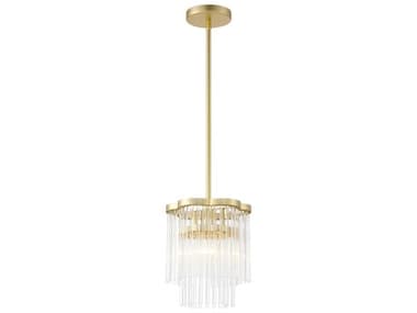 Minka Lavery Azura 1-Light Heirloom Brass Tiered Mini Pendant MGO5457856