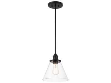 Minka Lavery Barwell 1-Light Coal Black Traditional Mini Pendant MGO568666A