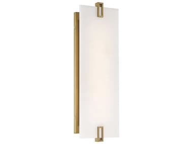 Minka Lavery Aizen 19" Tall 1-Light Soft Brass LED Wall Sconce MGO921695L