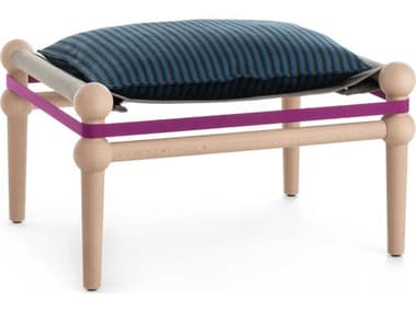 Magis Twain Natural Solid Beech Upholstered Ottoman MGSSD3050N