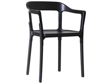 Magis Steelwood Beech Wood Brown Arm Dining Chair MGSSD740