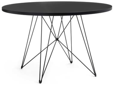 Magis Xz3 Round Wood Black Dining Table MGSTV184186N