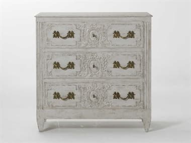 Modern History Home 3-Drawers White Oak Wood Nightstand MHHMH1017F01