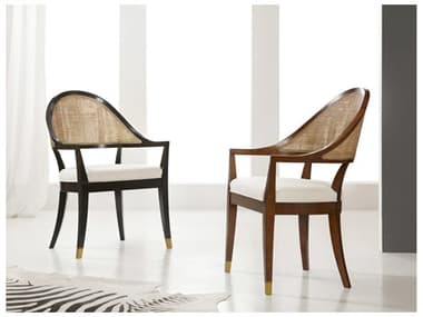 Modern History Home Lyon Black Upholstered Arm Dining Chair MHHMH1027F02