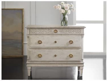 Modern History Home Gustavian 2-Drawers White Nightstand MHHMH1097F01