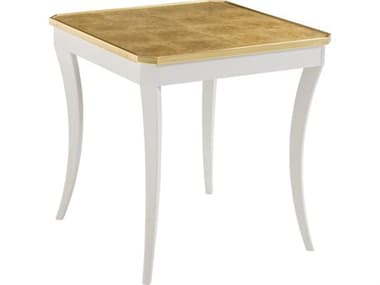 Modern History Home Fontaine Square Mirror White Painted End Table MHHMH1101F02