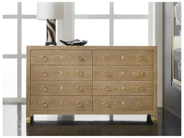 Modern History Home Ventura Beige Oak Wood Double Dresser MHHMH1108F01