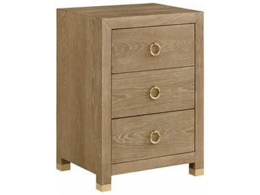 Modern History Home Ventura 3-Drawers Beige Oak Wood Nightstand MHHMH1110F01