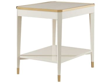 Modern History Home Wilson Rectangular Wood White End Table MHHMH1151F01
