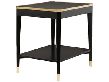 Modern History Home Wilson Rectangular Wood Ebony End Table MHHMH1151F02