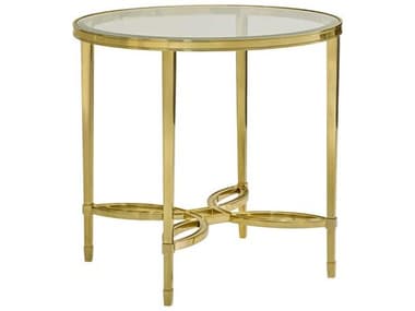 Modern History Home Brielle Round Glass End Table MHHMH1226F01