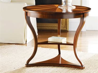 Modern History Home Regency Round Wood End Table MHHMH176F01