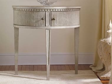 Modern History Home Gustavian Demilune Wood Antique Grey Painted Console Table MHHMH347F01