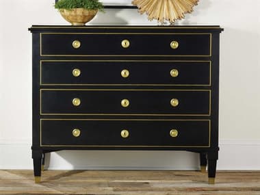 Modern History Home 19th Century 4-Drawers Black Dresser MHHMH418F01