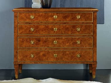 Modern History Home 19th Century Brown Birch Wood Accent Chest MHHMH418F03