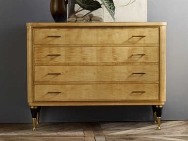 Modern History Home Mid-century Beige Sycamore Wood Commode MHHMH470F01