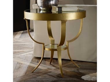 Modern History Home Gueridon Round Mirror End Table MHHMH527F01