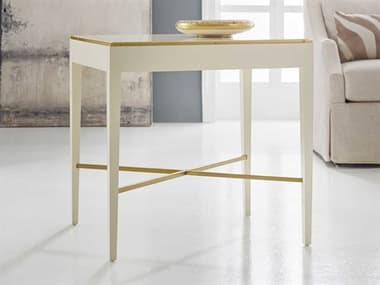 Modern History Home Georgian Rectangular Wood Painted White End Table MHHMH818F01