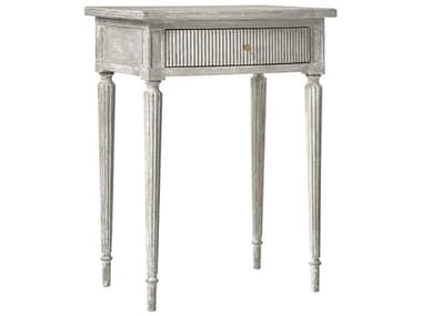 Modern History Home Ribbed Rectangular Wood End Table MHHMH941F01