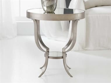 Modern History Home Gueridon Round Mirror End Table MHHMH994F04