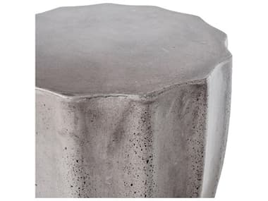 Moe's Home Outdoor Lucius Grey Concrete Round End Table MHOBQ100625