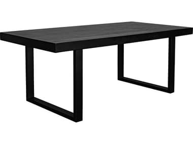 Moe's Home Outdoor Jedrik Black Concrete Rectangular Dining Table MHOBQ1018020