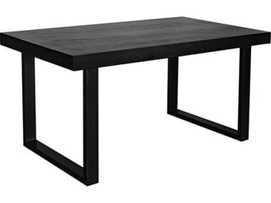 Moe's Home Outdoor Jedrik Black Concrete Rectangular Dining Table MHOBQ1019020