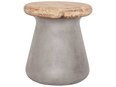 Moe's Home Outdoor Grey / Natural 16'' Wide Round Earthstar Stool MHOBQ102425