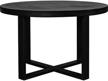 Moe's Home Outdoor Jedrik Black Concrete Round Dining Table MHOBQ1065020