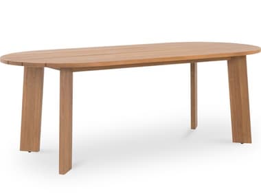 Moe's Home Outdoor Delta Oval Dining Table Natural MHOCV102524