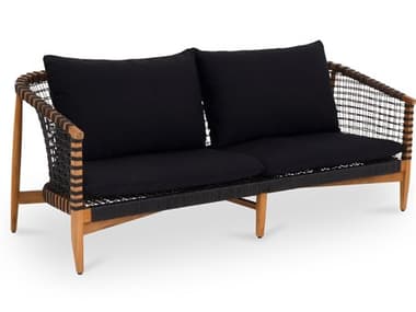 Moe's Home Outdoor Kuna Black Sofa MHOCV102702