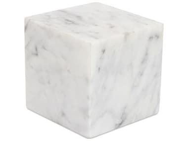 Moe's Home Outdoor Cora All Cube Tabletop Accent Banswara Purple White Marble MHOGZ117218