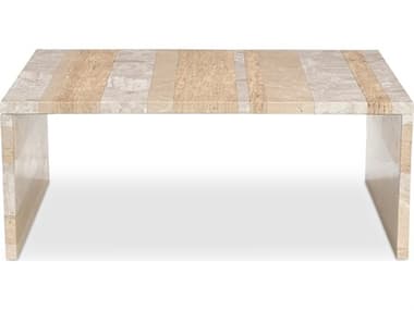 Moe's Home Outdoor Rosa Stone Rectangular Coffee Table MHOGZ1182370